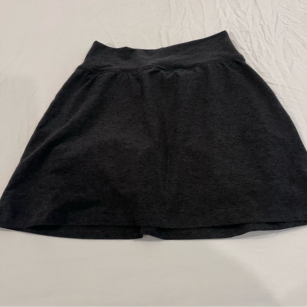 Beyond Yoga Charcoal Mini Skirt